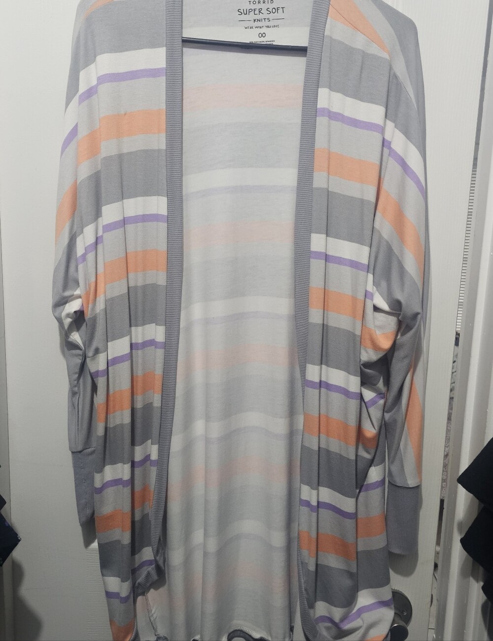 Torrid Super Soft Striped Cardigan